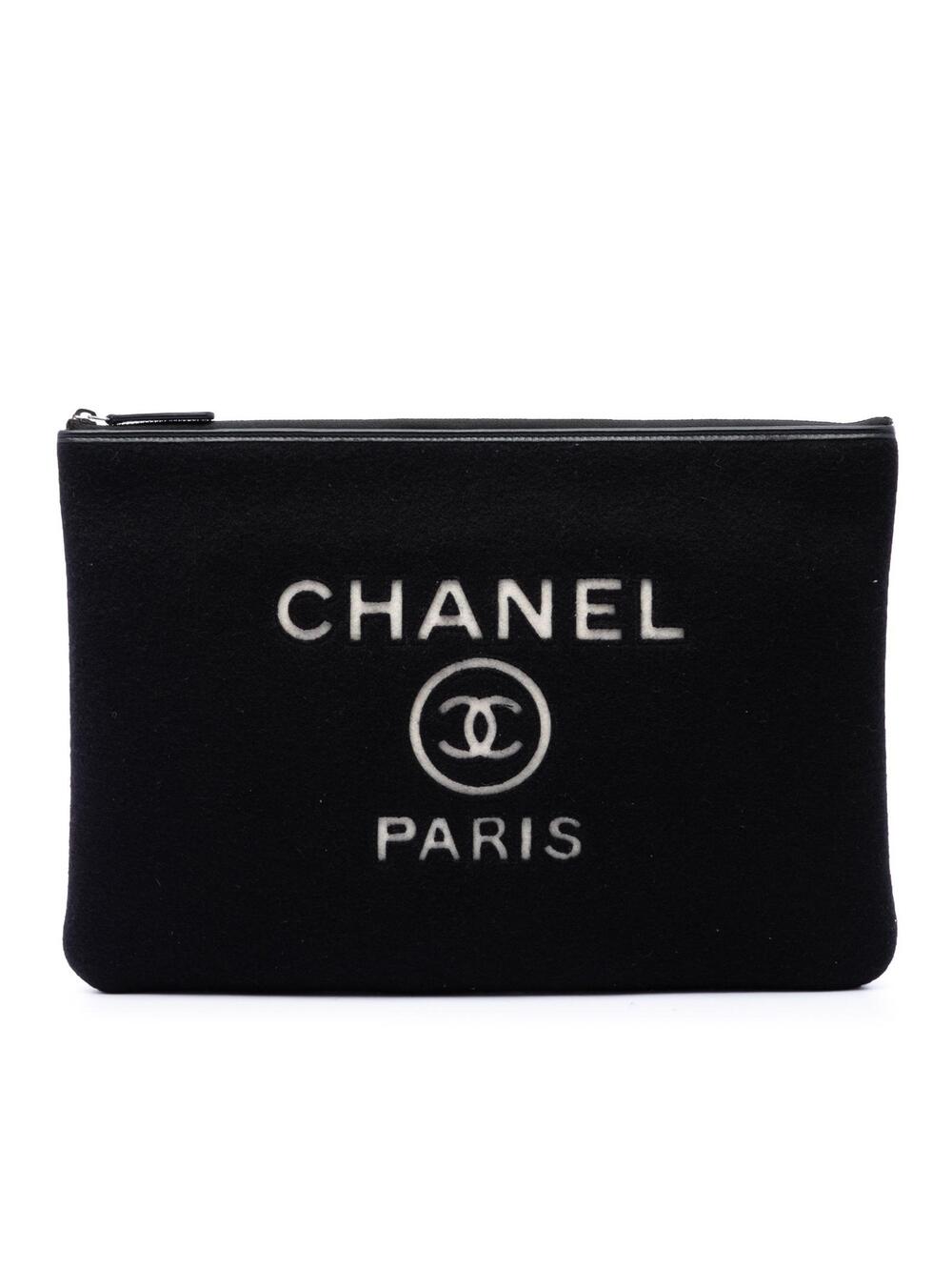 Chanel Large Wool Felt Deauville O Case #369836C83B